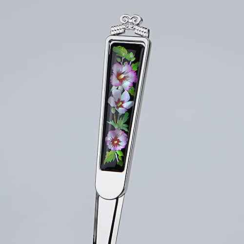 Envelope Opener Cutter Knife ? 168mm Decorative Letter Opener for Envelopes, Boxes, Packages ? Premium Rustproof Iron Letter Opener for Everybody ? Anti-Fingerprint Treatment (Rose of Sharon)