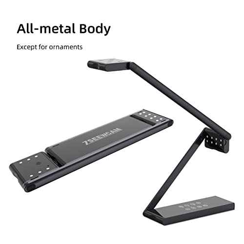 13 MP USB Document Camera for Teacher Teaching Finance Office, 4K UHD A2 Size Capture, with Dual Mode LED Fill Light and Auto Focus, Distance Learning Network, Remote Work, Classroom Use