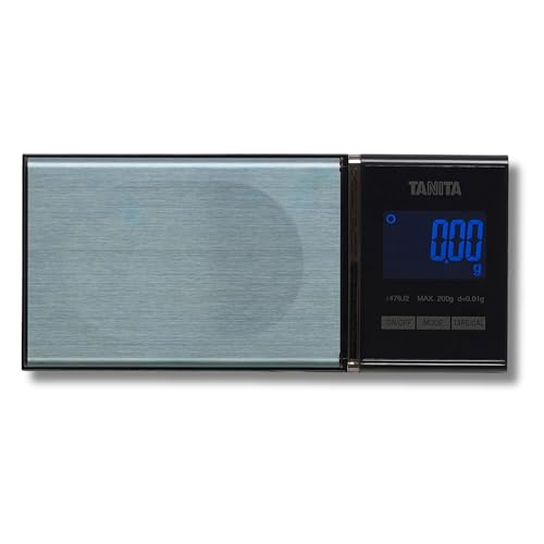 Tanita Mini Digital Scale 200g - Jewelry & Precision Pocket Scale with Blue Backlit Display