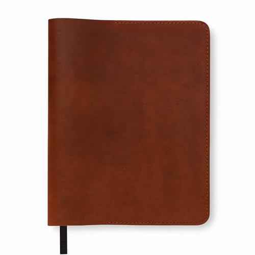 XL Leather Journal Cover for Sketchbook (7.5 x 9.75 in) ? Handmade Refillable Notebook Sleeve, Compatible with B5, Cahier & Moleskine XL ? Tan