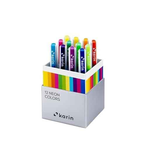 Karin Realbrush PRO Neon Colors - A set of 12 brushes in an exclusive and protective case.