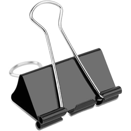Ufmarine Extra Large Binder Clips 2 inch, (144 Pcs) Big Paper Clips for Office