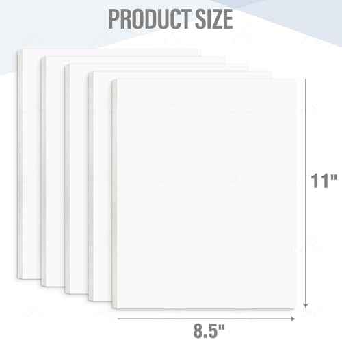 Golden State Art, White Foam Boards 25 Pack 8.5x11 Foam Core Board, 1/8" Thick Acid Free Foam Poster Board for Modeling, Billboard, Projects, Paintings and Display