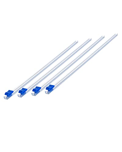 GEGADO 13 Inch Plastic Wrap Slide Cutter - 4 Pcs Self-Adhesive Food Wrap Dispenser Replacement