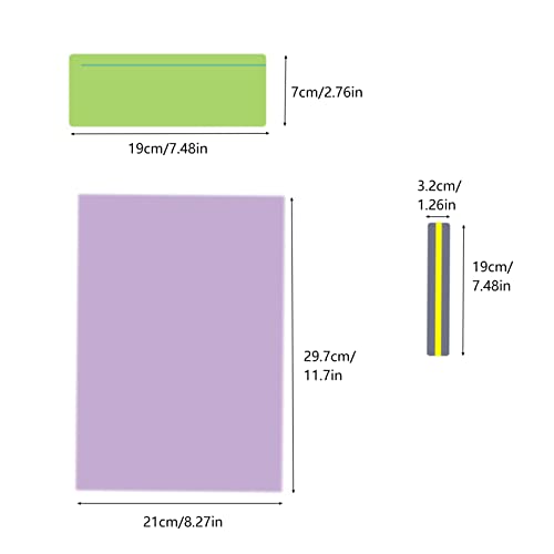 24PCS A4 Colour Overlay For Dyslexia, Dyslexia Reading Overlays Aid, Guided Reading Overlays Strips, Dyslexia Overlays for Reading Aids, Visual Stress, Irlens Syndrome, and ADHD(Multicolor)