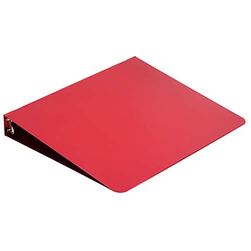 JAM PAPER Aluminium 1 inch Binders - Red Aluminum 3 Ring Binder - Sold Individually