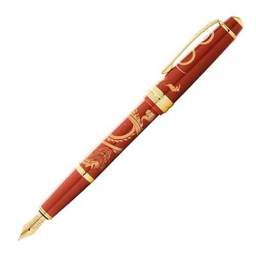 Cross Bailey Light Year of The Dragon Polished Amber Resin and Gold Tone Fountain Pen