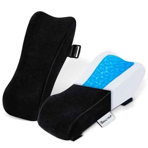 BEAUTRIP Ergonomic Armrest Pads- Office Chair Arm Rest Cover Pillow - Elbow Support Cushion for Computer, Gaming and Desk Chairs (Set of 2)