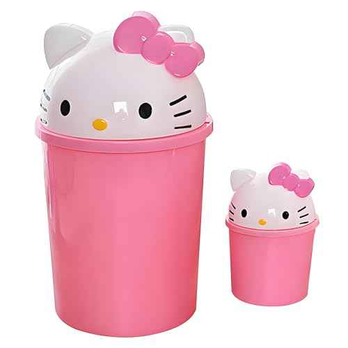 2.6 Gallon Unicorn Cute Kids Room Trash Can Bedroom Girls Dorm Bathroom Nursery Home Office Small Waste Basket Garbage Cans Trash Bin Dustbin