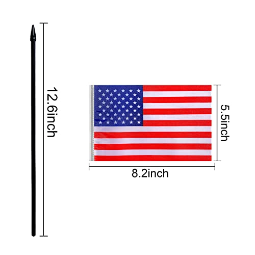Latin America 38 Country Mini Stick Flags for Decorations, 5x8 Inches, Pack of 38