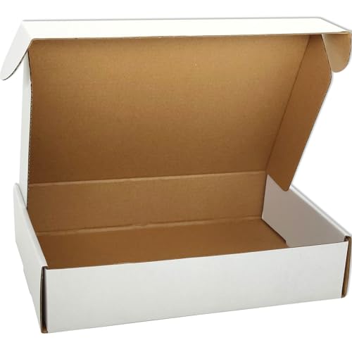 7x5x2 White Corrugated Shipping Boxes Set of 50 - Cardboard Mailer Packaging