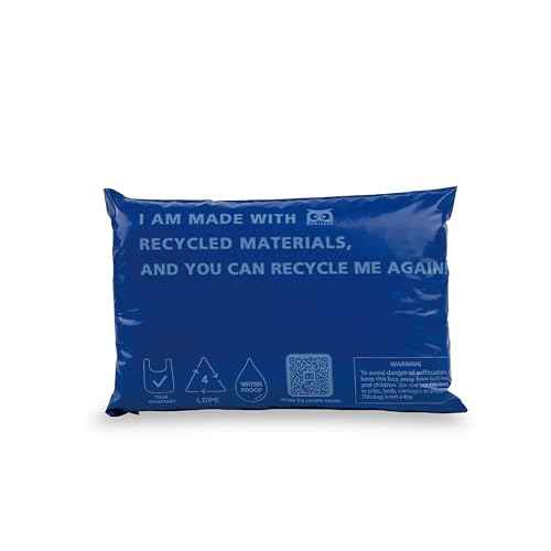 Owlpack Eco Friendly 2 MIL Blue Recycled Mailers (6" x 9", pack of 500)