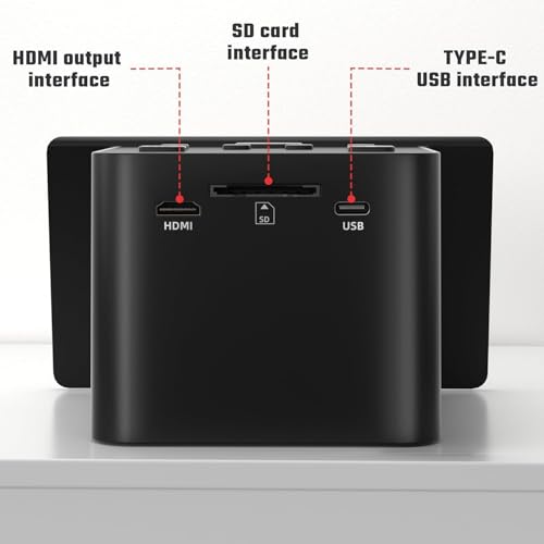 DigitPro Black 22MP Film & Slide Scanner with 5" LCD - Converts 35mm, 126, 110 Negatives & Slides