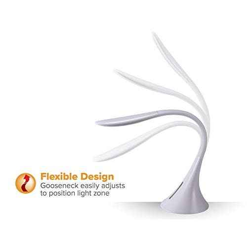 Bostitch Office Modern LED Desk Light, 8W, White (VLED1821WHITE-BOS)