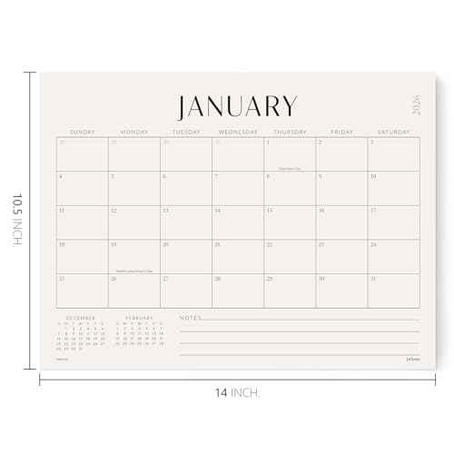 Jotsome Magnetic Calendar for Refrigerator 2025-2026, Monthly Fridge Calendar From Now to December 2026 14x10.5 inch, Easy Planning (Horizontal)
