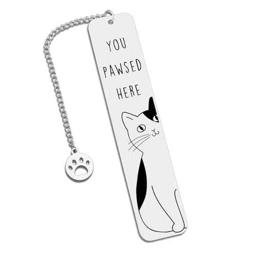 Cat Lover Gifts for Women Men, Cute Bookmarks for Women Girls, Stocking Stuffers for Teens, Cat Gifts, Birthday Gifts for Cat Lovers, Reading Accessories for Book Lovers, Bookish Gifts for Book Club