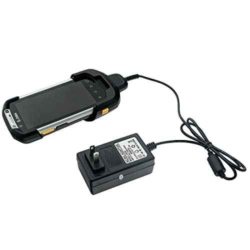 TC70 TC77 TC72 TC75 TC70X Scanner Charger Cable for Symbol Zebra PDA, 5V4A with 3.4ft Cable Android Barcode Scanners Charger, Includes Power Supply