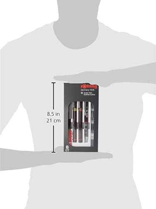 rOtring Isograph Junior Set 3X Technical Pens (0.20mm, 0.30mm, 0.50mm) + Accessories
