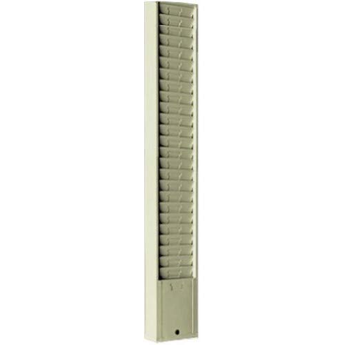 Time Card Holder Rack, Steel, Model 158, 25 Pockets/Slots for 8-1/2" Tall Cards-Black