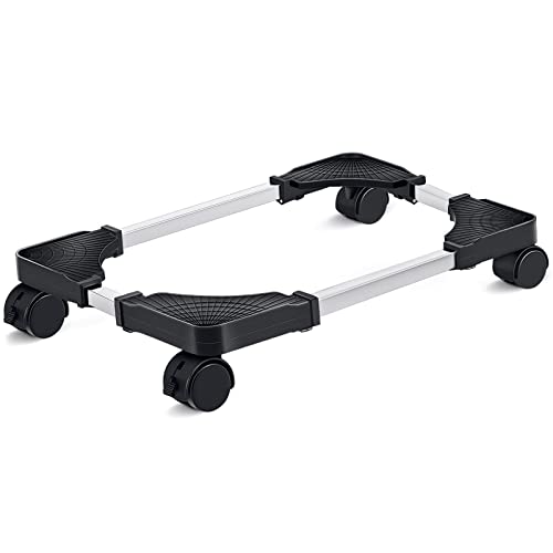 Liitrton Adjustable Black CPU Stand for Desktop Computers, Mobile Tower Holder