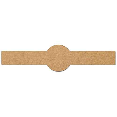 750 Pack, Brown Kraft Soap Labels Stickers, Laser/Inkjet Printing - Letter Size Sheet, 1" x 8.5"