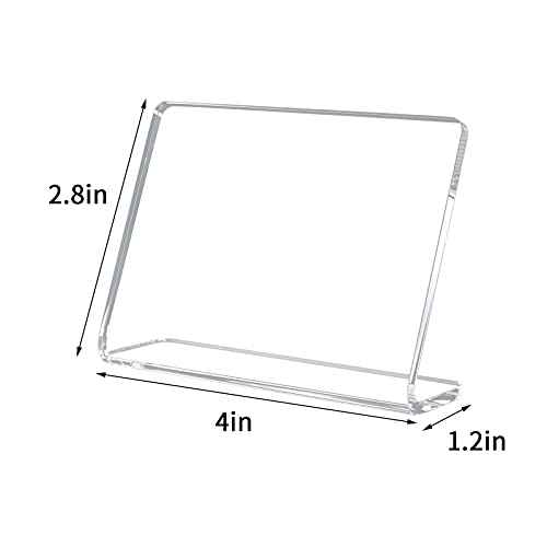 20 Pack Acrylic Mini Chalkboard Signs for Food, AITEE Clear Mini Tabletop Chalkboards, Small Buffet Chalkboards for Bakery, Birthday Parties, Message Boards, Weddings and Retail