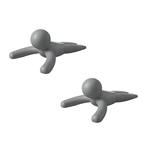 Umbra Buddy Door Stop 2-Pack - Heavy-Duty, Soft-Touch Finish, Grey