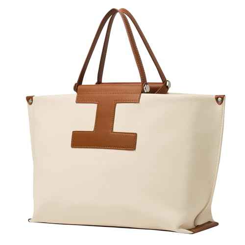 CHUNLI Laptop Tote Bag for Women,15.6 Inch Waterproof Scratch-Resistant Leather Work Computer Bag Business Office Briefcase