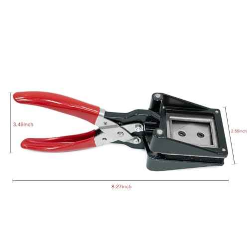 Passport Photo Cutter,35 x 45 mm Picture Cutter Machine,Handheld Paper Die Cutter Punch for ID Cards
