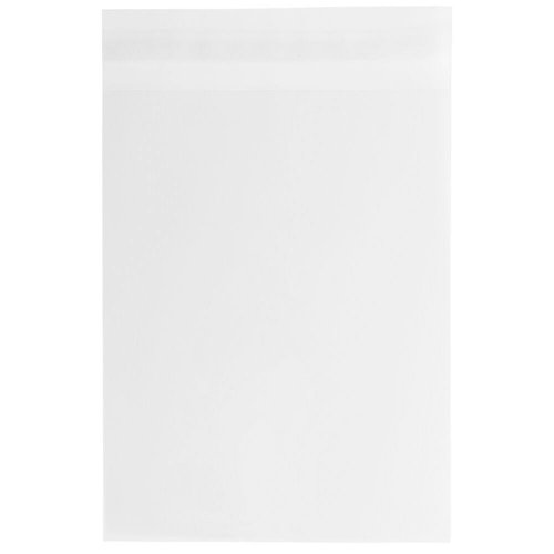 JAM PAPER Cello Sleeves with Self Adhesive Closure - 10 x 13 - Clear - 100/Pack