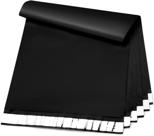 Black Poly Mailers 10x13 Inches - 100 Pack Shipping Bags for Clothing & E-commerce