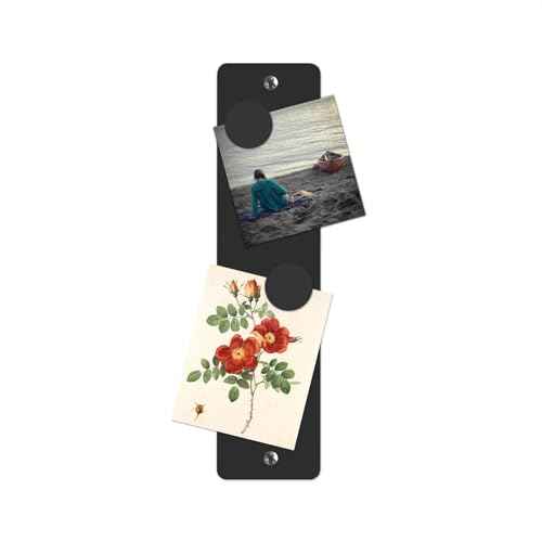 Three by Three Magnetic Strip Bulletin Board Long Wide ? 12" x 3" Metal Organizer with Strong Magnets & Wall-Mounting Hardware for Home, Office, or Dorm (3 Pack) Matte Black