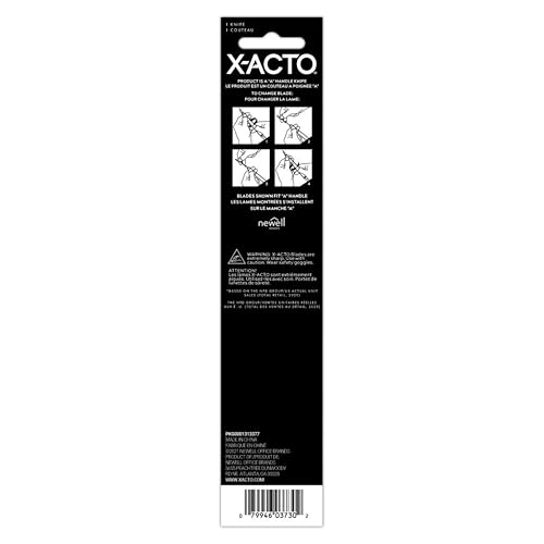 X-ACTO X3000 Hobby Knife with Textured Grip & 3 Blades – Precision Craft Cutting Tool