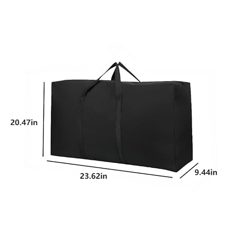 1 Pack 60L Sturdy Oversized Storage Bag for Moving, Traveling,A Durable Backpack with Double Zippers and Reinforced Handles,Small