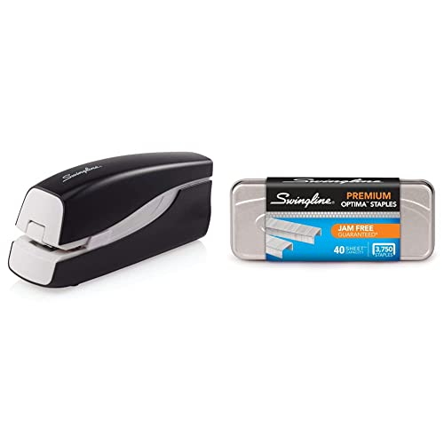Swingline Electric Stapler 48200 – Portable, 20-Sheet Capacity, AC or Battery Powered