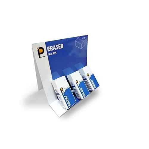 Prince 20 Pack Small Erasers, Eco-Friendly Non-PVC Smudge-Free Erasers, Soft & Clean Erasing for Exams and Test Sheets