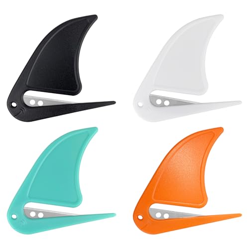 ZUFECY 4-Pack Portable Envelope Openers with Sharp Blades Office Mail Cutters