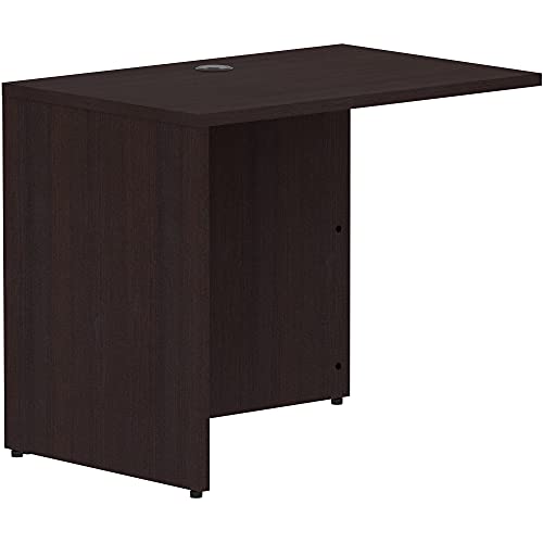 Lorell Espresso Laminate Desk Return - 1" Thick, Left/Right Configurable
