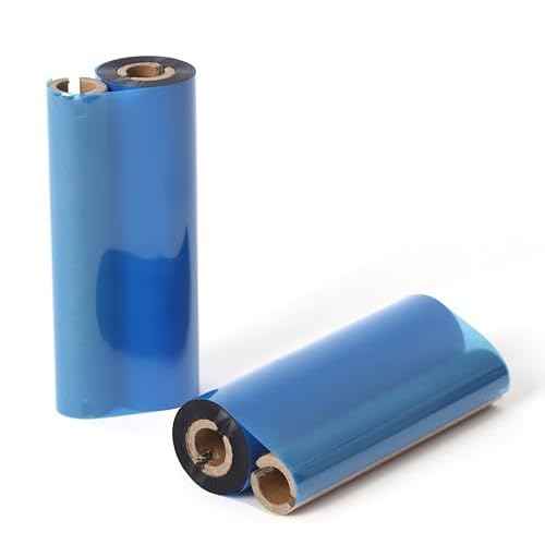 (4 Rolls) 4.33" x 244' Premium Resin Ribbon, 110mm x 74m Black Thermal Transfer Ribbon for 4'' Desk-Top Barcode Thermal Label Printers from Zebra, TSC, GoDex, Honeywell.. 1/2'' core