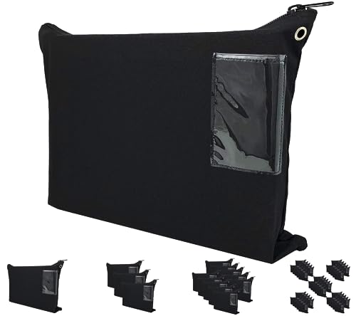NextClimb 18x14 Black Canvas Mailer Transit Sack with ID Window & Durable Zipper