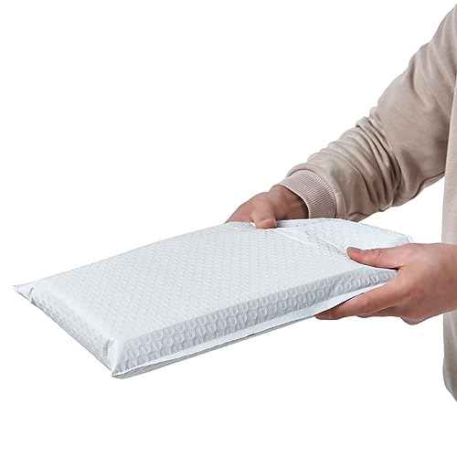 Poly Bubble Mailers, 8.5 x 11 Inch Bubble Lined Poly Mailer Bag for Shipping and Packing, Tear-proof, Water-resistant and Lightweight Envelopes. (100)