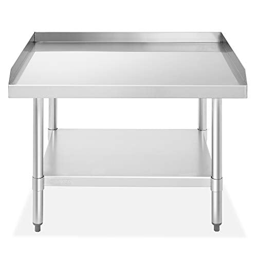 GRIDMANN NSF 36" L x 30" W Equipment Stand with Undershelf, 16-Gauge SS Top, 24" H, NSF