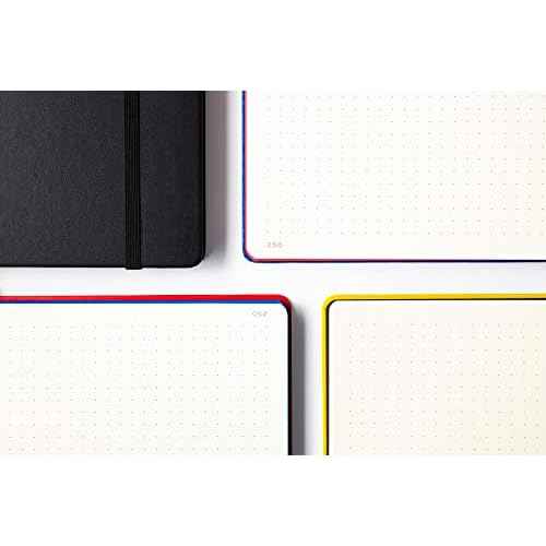LEUCHTTURM1917 - Dotted Hardcover Notebook Medium A5 Bauhaus Special Edition 251 Numbered Pages for Writing and Journaling (Black)