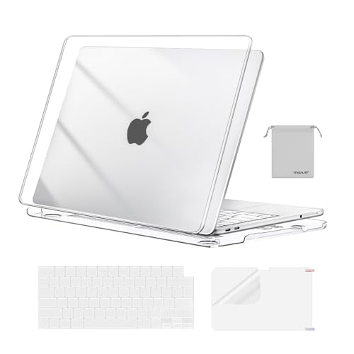 MOSISO Crystal Clear Compatible MacBook Neo 13-inch Hard Shell Case A3404 with Liquid Retina