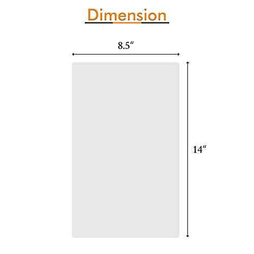 TYH Supplies 100 Pack Legal Size 8.5 x 14 Inches 3 Mil Clear Hot Glossy Thermal Laminating Pouches Lamination Sheet Laminator Pockets