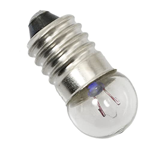 2.5V 0.3A Mini E10 Screw Base Light Bulbs 20PCS Warm White DC Circuit Testing