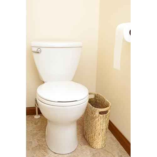 Wicker Trash Can,Bathroom Trash Can,Water Hyacinth Wicker Waste Basket for Bathroom,Handwoven Narrow Small Waste Basket for Bedroom,Office,5 Gallon