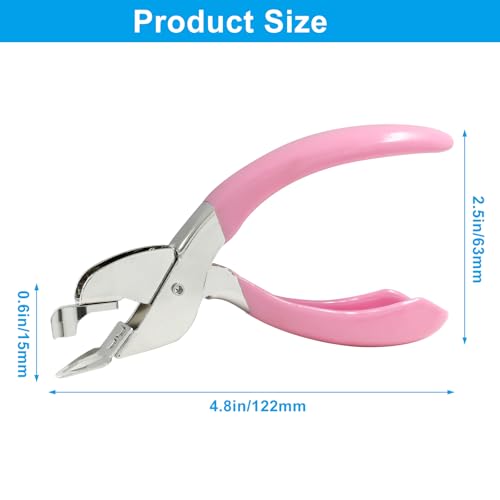 Waziaqoc Staple Remover Pink - 4.8in Stainless Steel Hand Tool