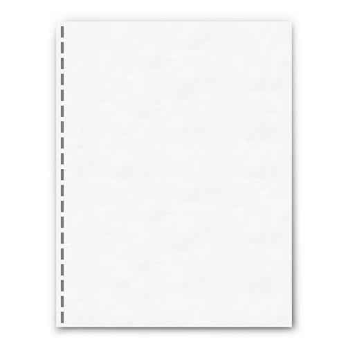 PrintWorks Professional GBC 19 Hole Comb Binding Pre-Punched Paper - Book Binding Printer Paper - Made in the USA - 500 Sheets - 8.5" x 11" - 24 lb - 92 Bright White (04329)