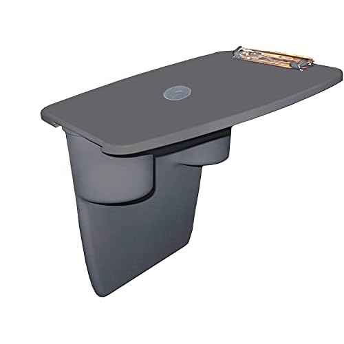 Portable Car Desk with Removable Clipboard - Fits Passenger Seat - for Laptop - Travel Desk with Drink Holder, Mobile Vehicle Desk for Professionals & Commuters, Adjustable 11.5" D x 8.5" W x 11" H